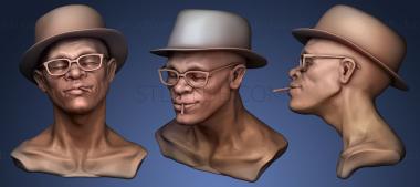 3D мадэль Эскиз головы стильного мужчины (STL)